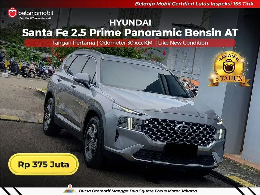 [ GARANSI 5TH ] Hyundai Santafe Santa Fe 2.5 Prime Bensin 2023/2024