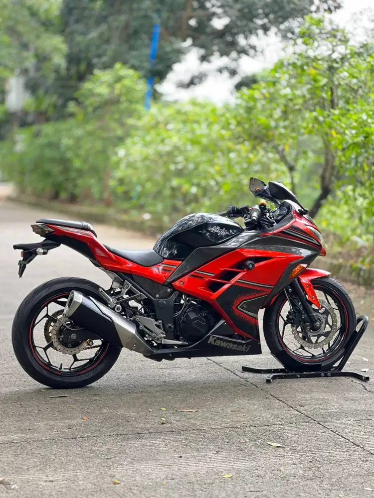 KM 19K AJA! KAWASAKI NINJA 250 FI ABS OLD 2014 ORANGE PAJAK ON SUPERB