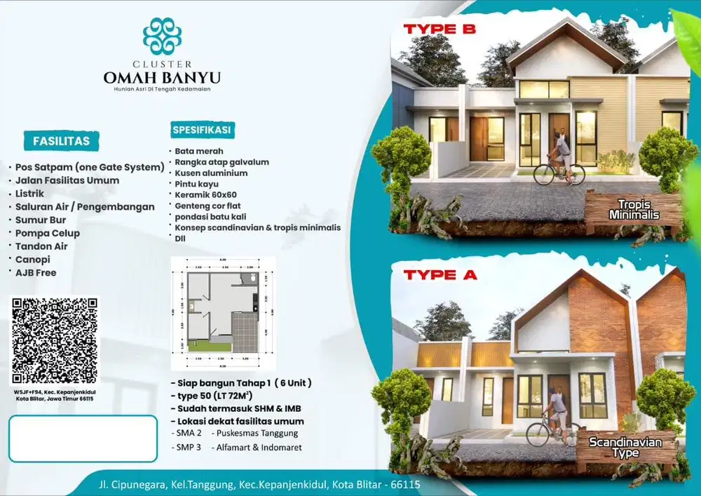 Dijual Rumah Kapling (Cluster) Tanggung, Blitar Kota