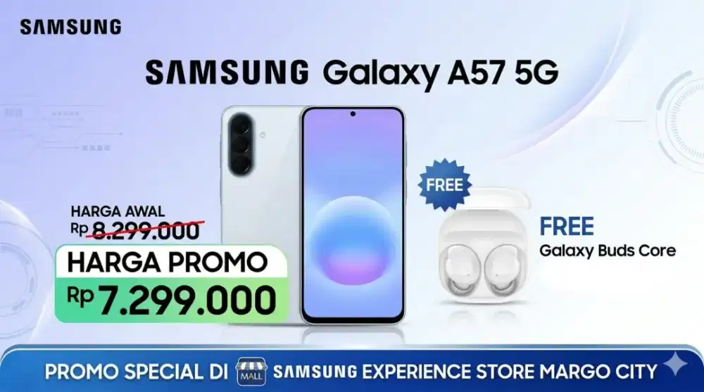 ​[PROMO SPESIAL] Samsung Galaxy A57 5G – Hemat Hingga Jutaan Rupiah!