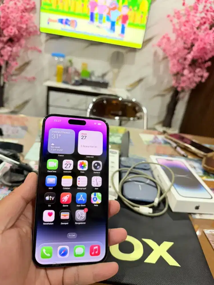 Iphone 14 promax 128 ibox like new