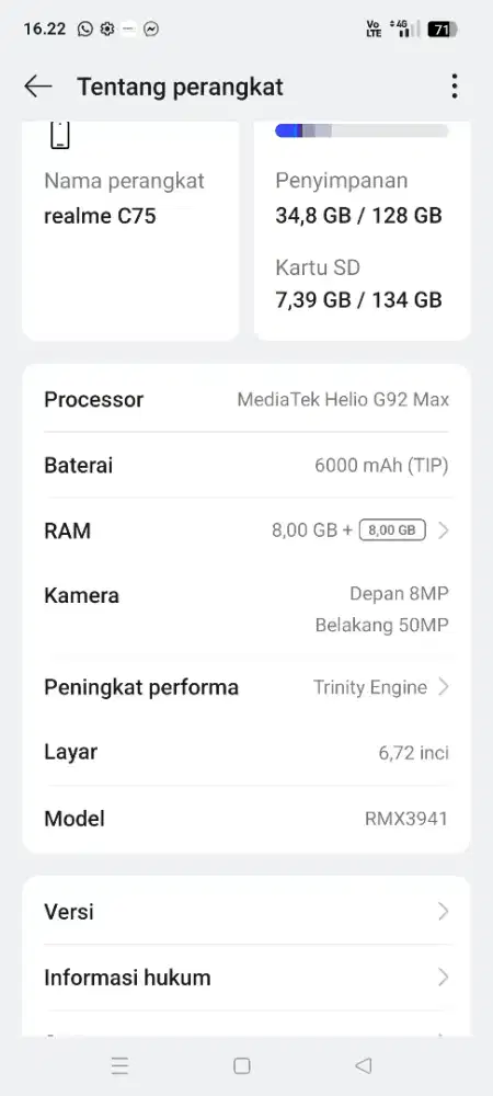 Realme c75 8/128