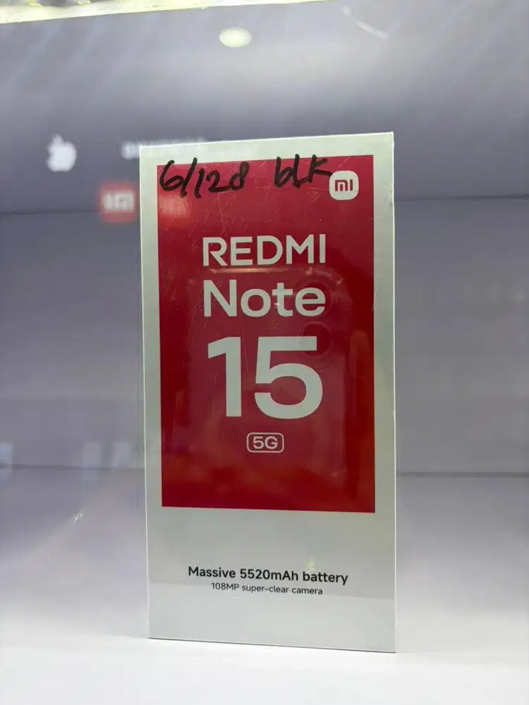 BARU REDMI NOTE 15 5G RAM 6/128GB GARANSI RESMI NASIONAL