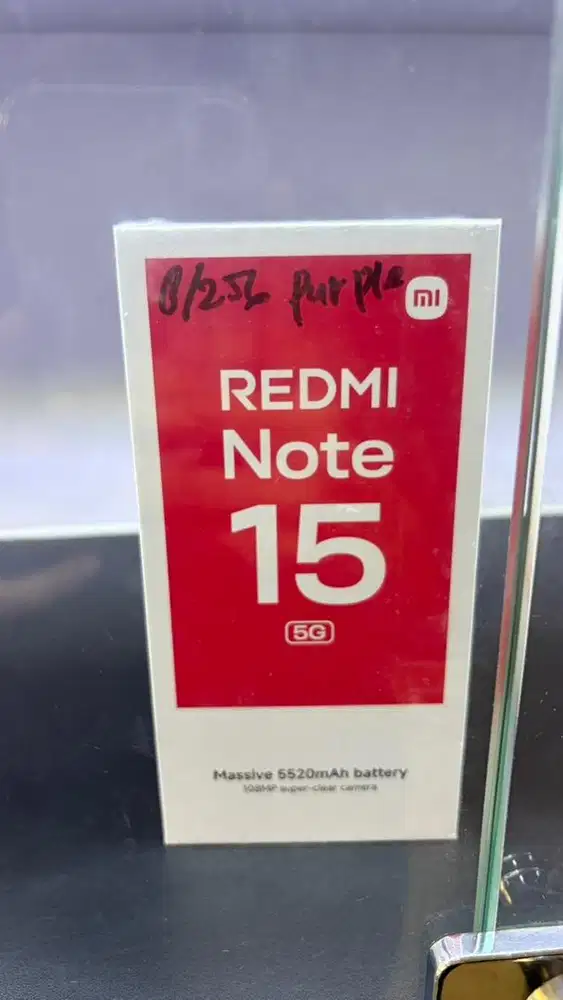 BARU REDMI NOTE 15 5G RAM 8/256GB GARANSI RESMI NASIONAL