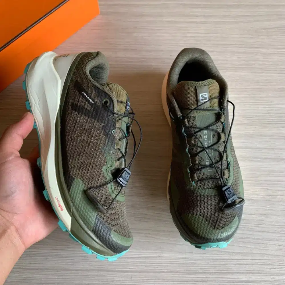 Salomon Sense Ride 3 sepatu trail outdoor second original 38⅔
