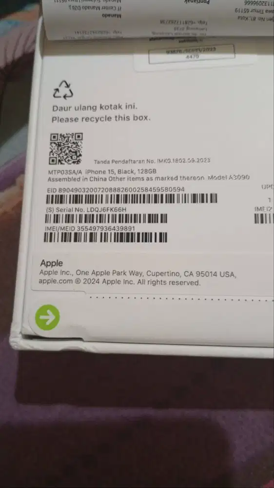DI JUAL IPHONE 15 128GB