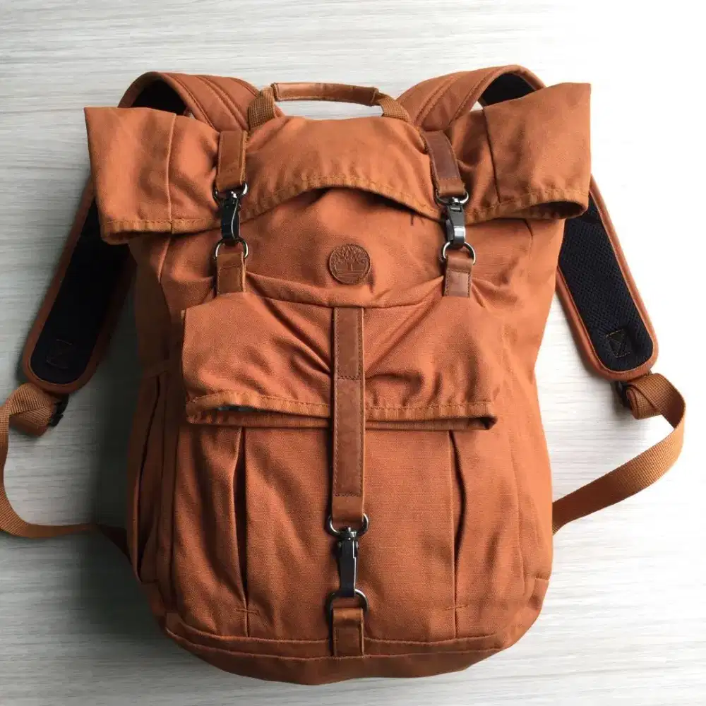 Timberland Roll-Top backpack laptop tas original
