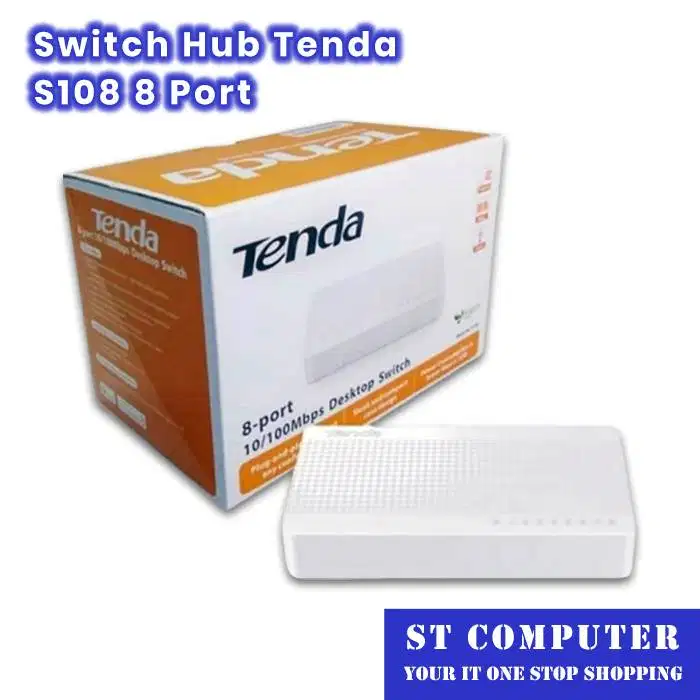 Switch Hub Tenda S108 8 Port 10/100 Fast Ethernet