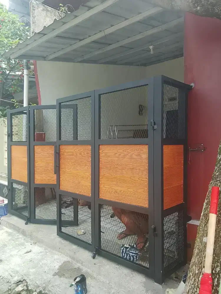 Pagar lipat expanded kombinasi grc