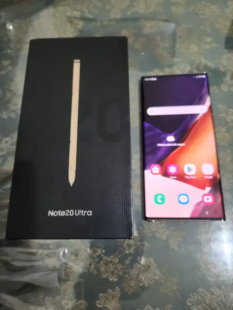 Samsung note 20 ultra ram 8/256gb garansi sein mulus fullset spt baru