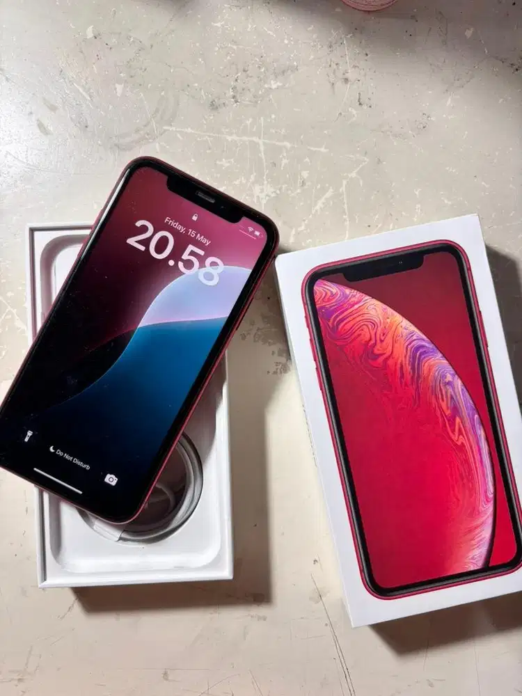 Iphone XR 128Gb Merah Fullset 1 Ibox