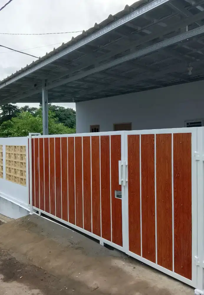 Pagar grc shera Wood plank