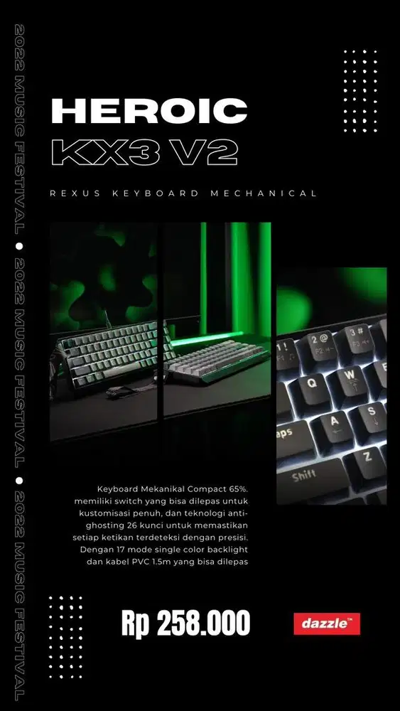 Keyboard Rexus Heroic KX3 V2