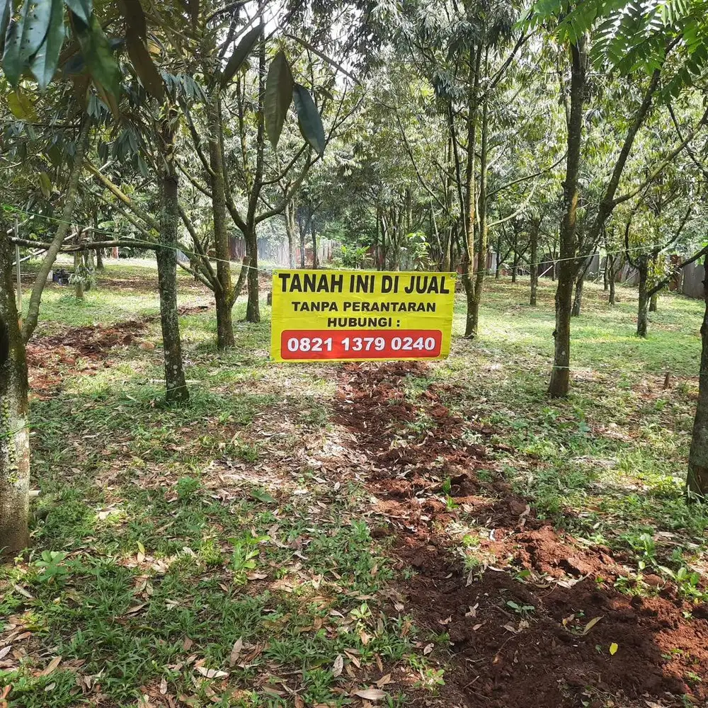 Dijual Tanah Darat 1842 m2 Pinggir Jalan Purwakarta, SHM, Kebun Durian