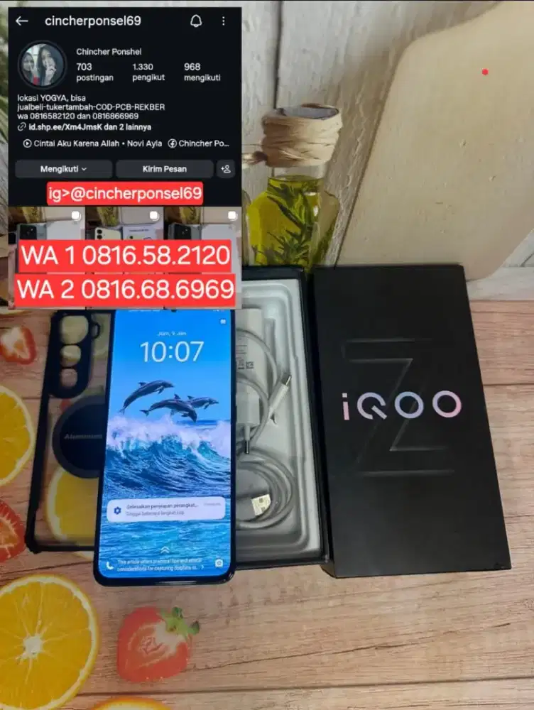 Jual hp likenew iqoo z10 lite 8/256 istinewa grns on 10 2026