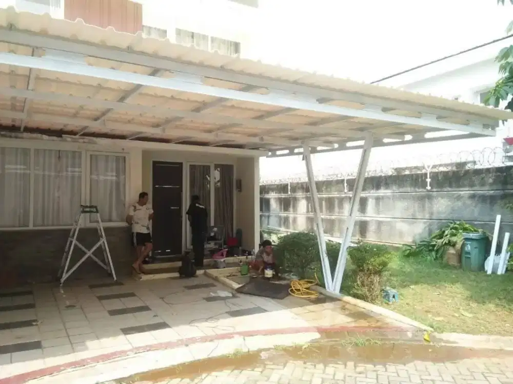Kanopi bajaringan atap alderon