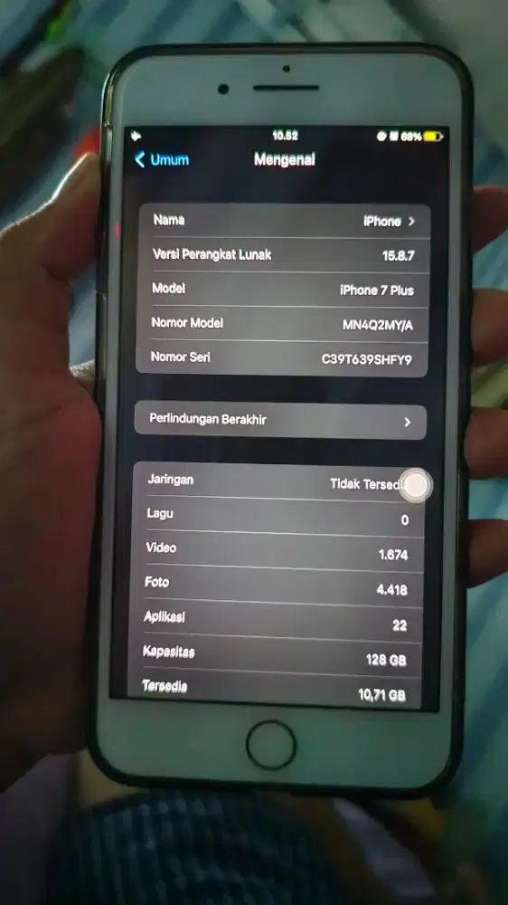 Ip 7+ 128gb inter