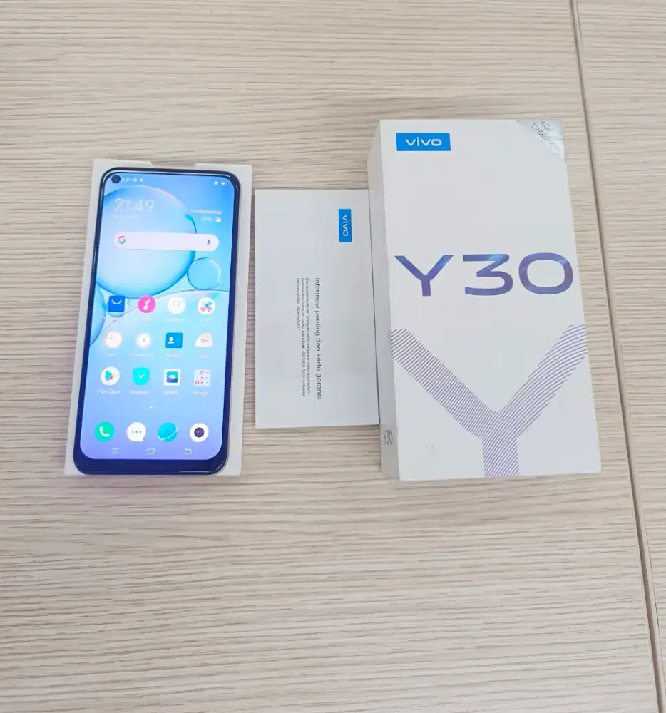 Vivo Y30 Ram 4/128 Mulus Banget