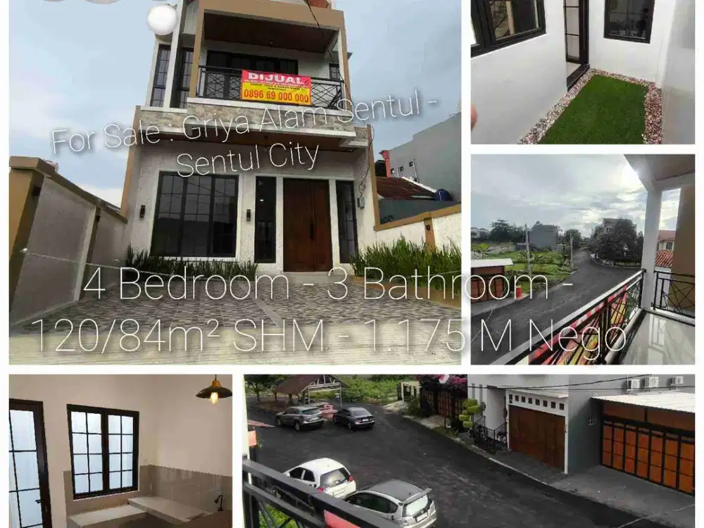 Rumah 100% New Sentul Bogor - Belakang Aeon Mall Sentul City - Cluster Griya Alam Sentul