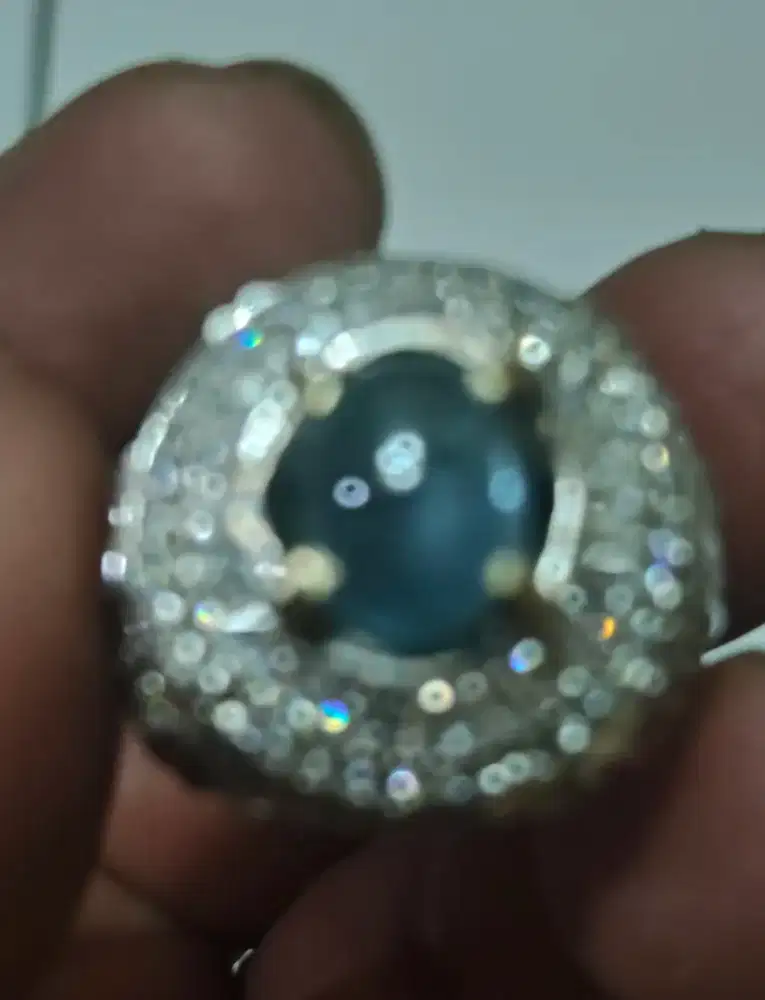 Batu Cincin blue Safier