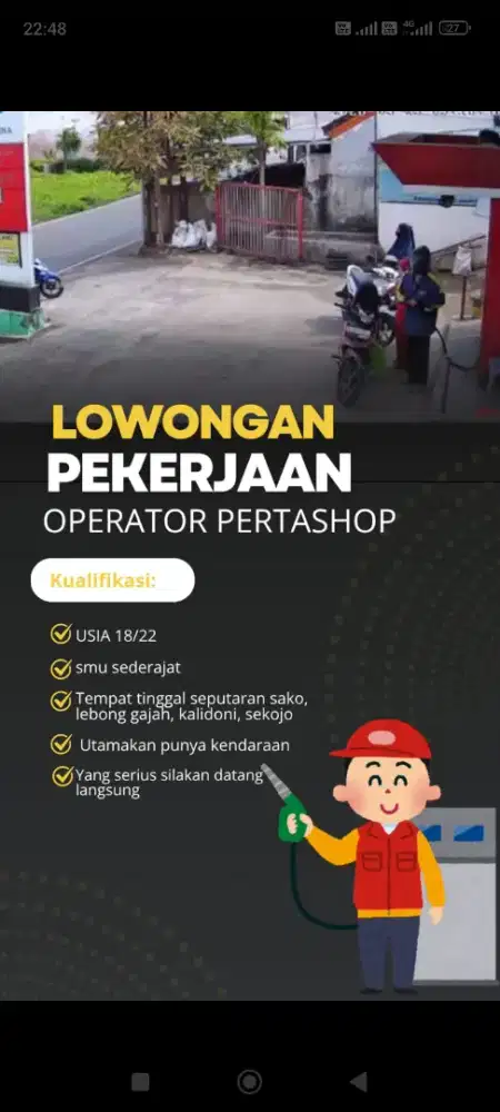 Loker Operator pertashop