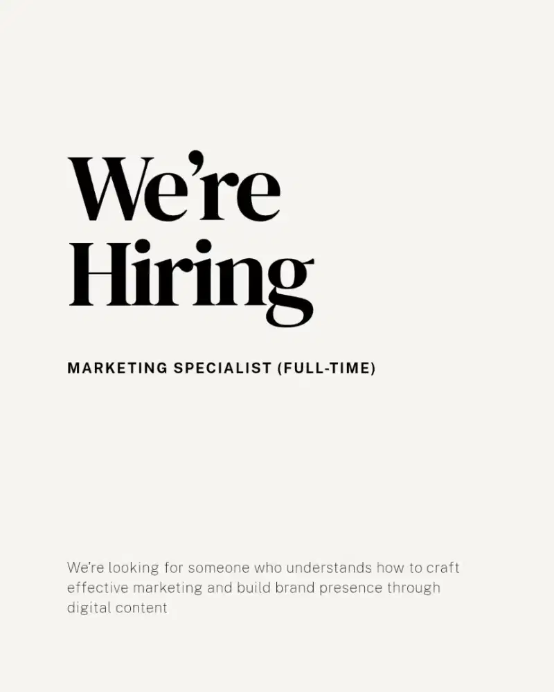 WE ARE HIRING — SALES PARTNER