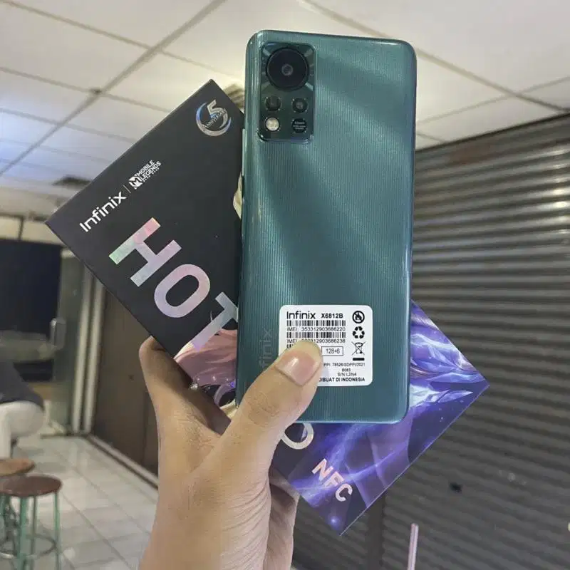 Dijual Infinix Hot 11s NFC 6/128 komplit