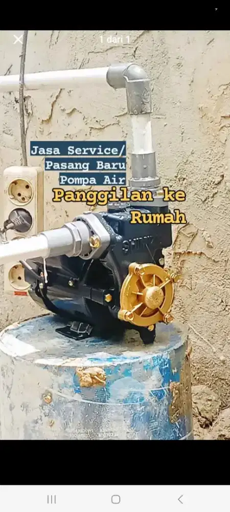 Tukang Jasa service pompa air sanyo,pasang sumur bor,filter air dll.