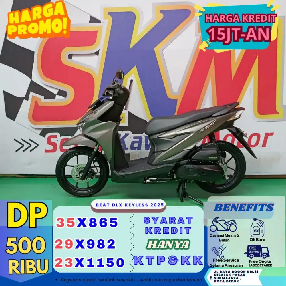 Promo DP 300rb Honda beat deluxe smartkey th 2025 cash/credit