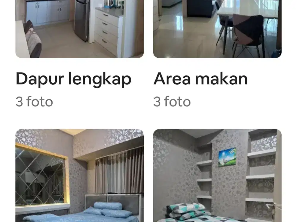 Disewakan Harian Apartemen Orchard Pakuwon Mall 600K/Malam
