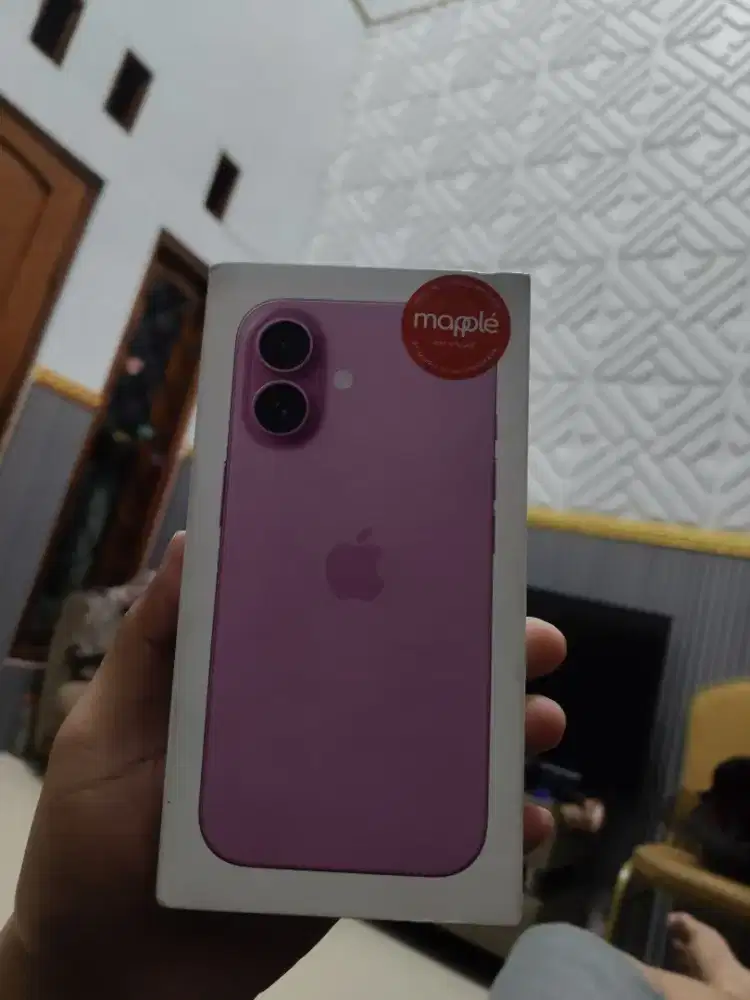 IPHONE 16 128 GB PINK BARU GRESS SEGEL BNIB GARANSI RESMI DIGIMAP