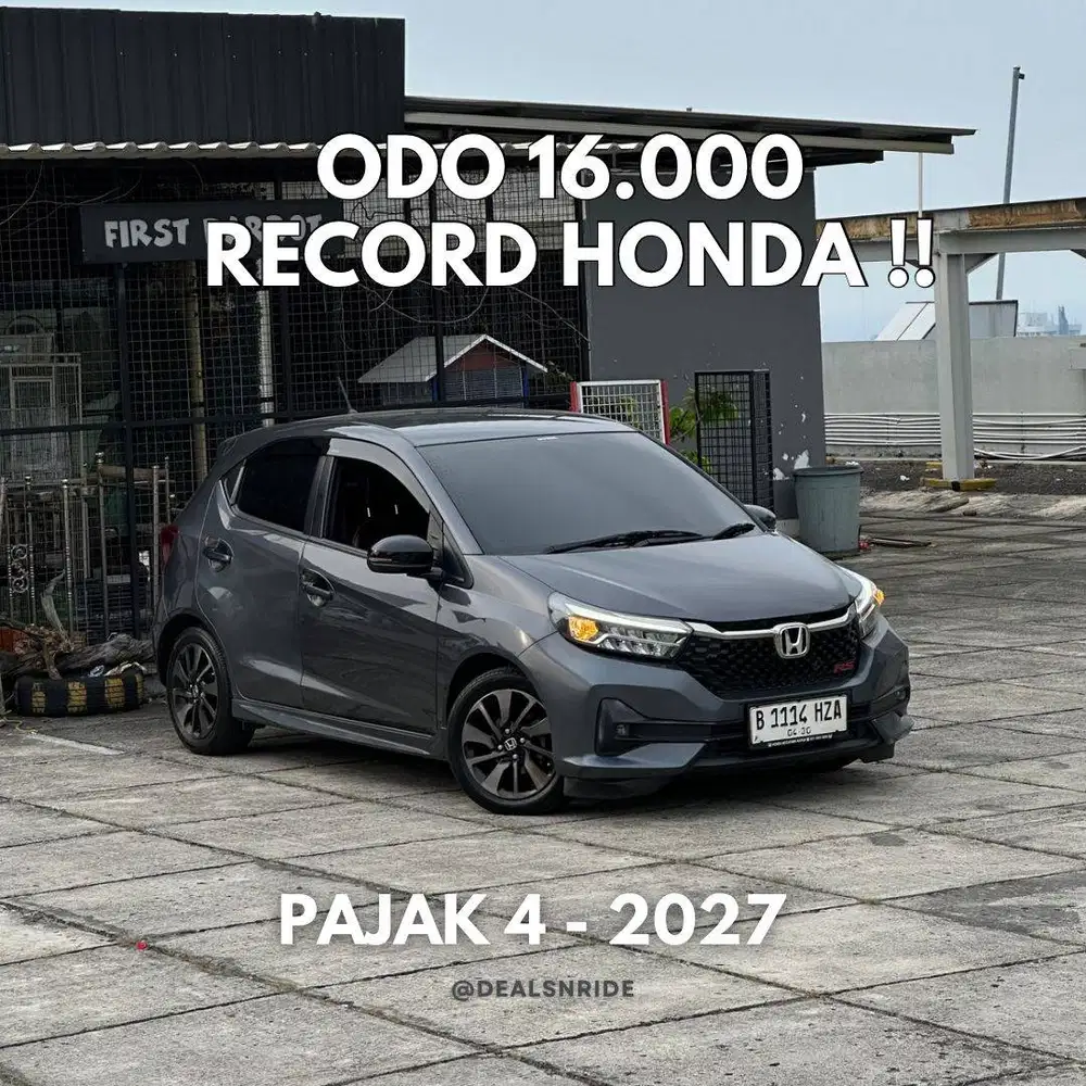 ODO 16.000 ANTIKK !! PAJAK 4/2027 HONDA NEW BRIO RS CVT 2025 MURAH AJA