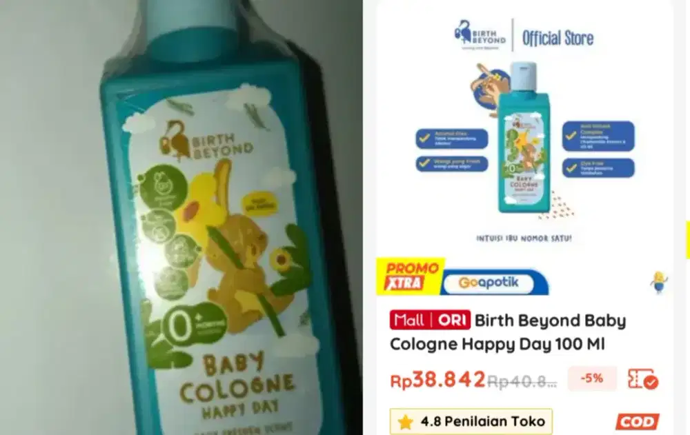 Birth beyond baby cologne