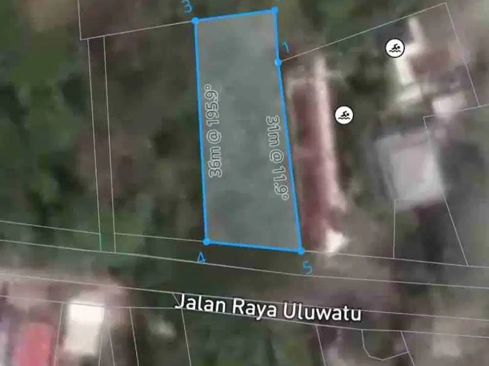 Tanah Komersial Main Road Uluwatu Dekat Pantai Nyang Nyang