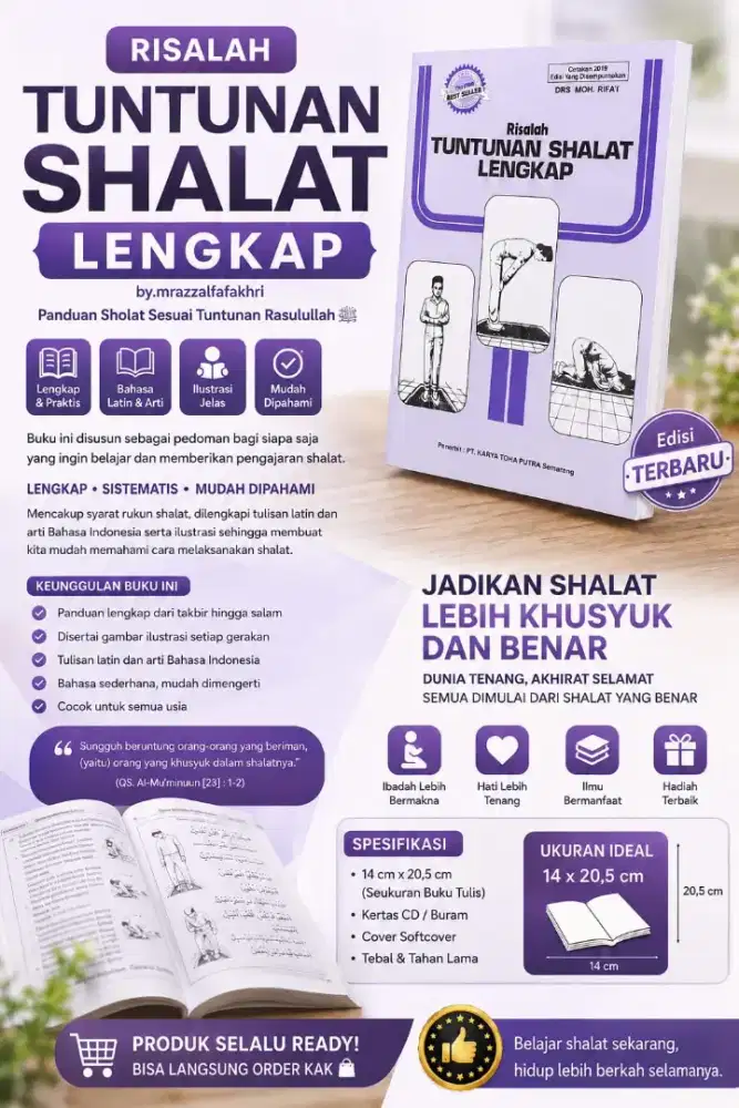 Terlaris! Buku Risalah Tuntunan Shalat Lengkap