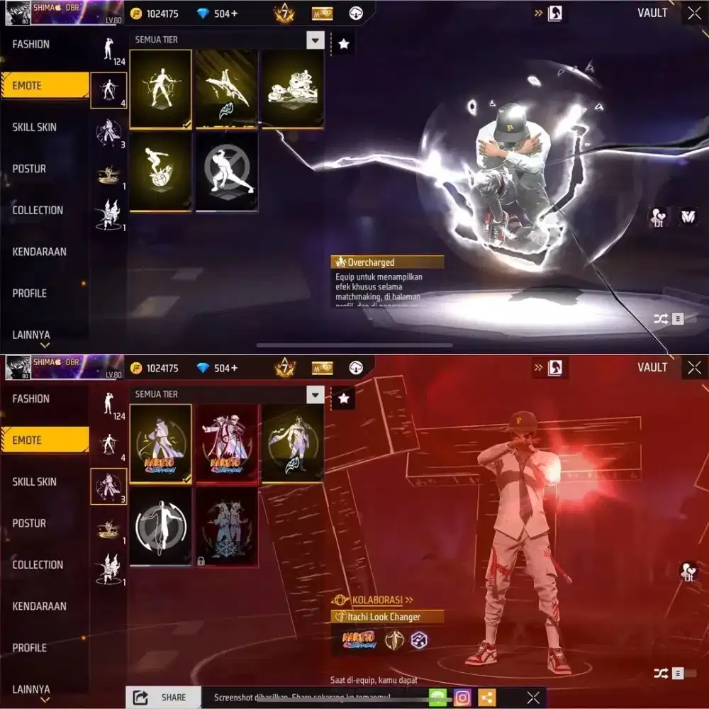 Jual akun ff sultan Free 200 DM Evogun Max murah