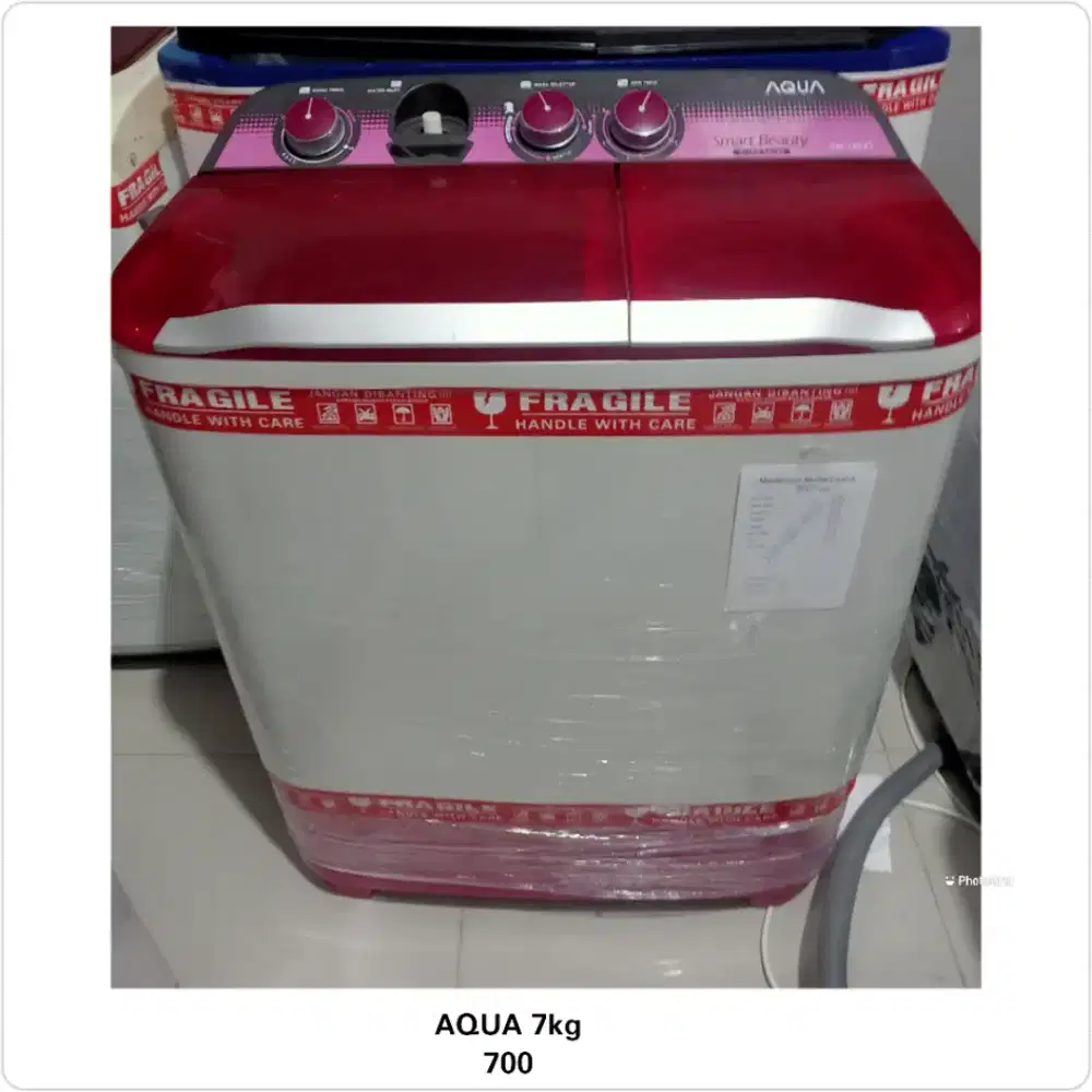 Mesin cuci 2 tabung Aqua 7kg
