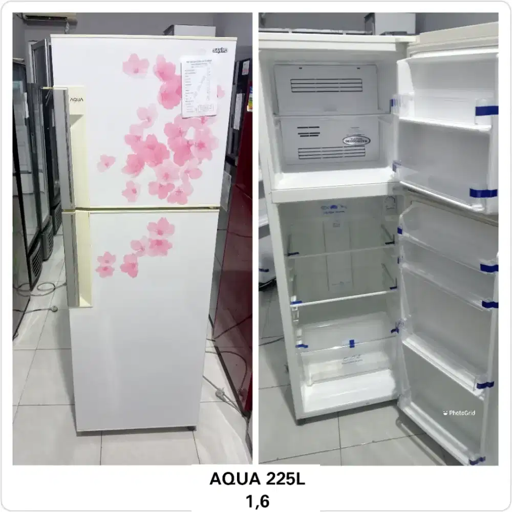 Kulkas 2 pintu Aqua 225L