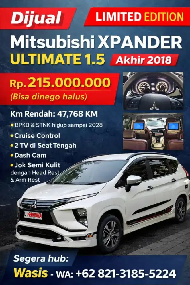 Mitsubishi XPANDER ULTIMATE 1.5 Limited Edition – Akhir Tahun 2018