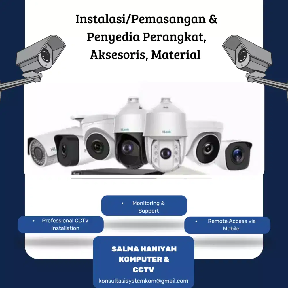 Jasa Instalasi, Pemasangan & Setting Kamera CCTV