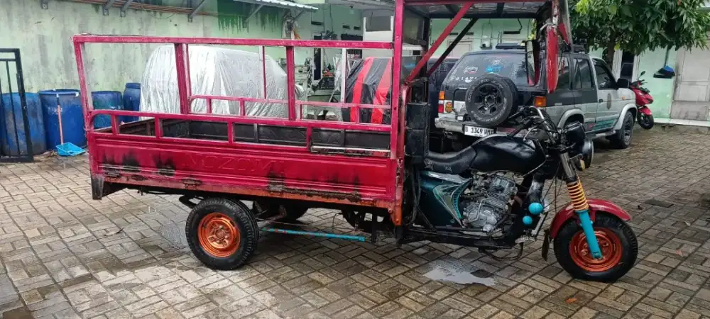 Motor roda 3 bak panjang