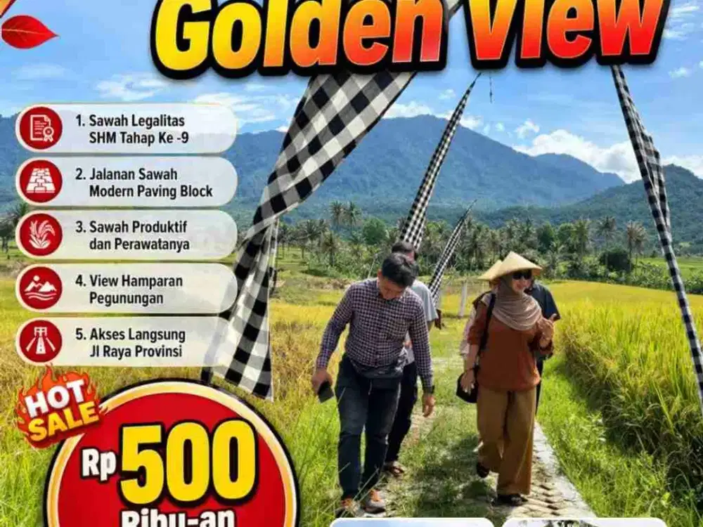 kavling sawah golden view