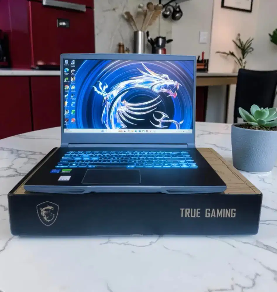MSI  THIN 15 DEFTLY PLAY Mulus terawat NVIDIA RTX  VRAM 4GB [GEN 12]