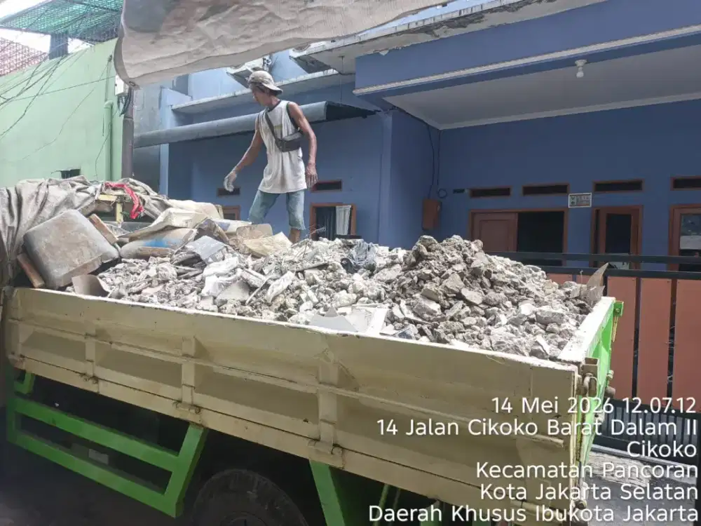 Jasa buang puing dan pengurugan