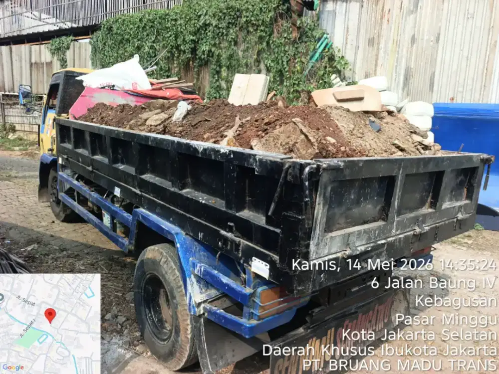 Jasa buang puing dan angkut sampah
