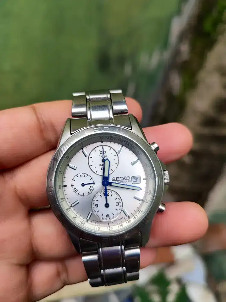 SEIKO CHRONOGRAPH PANDA MOV 7T92 NORMAL