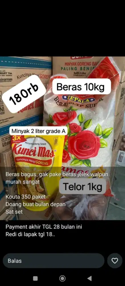 jual paket sembako murah merk berkualitas