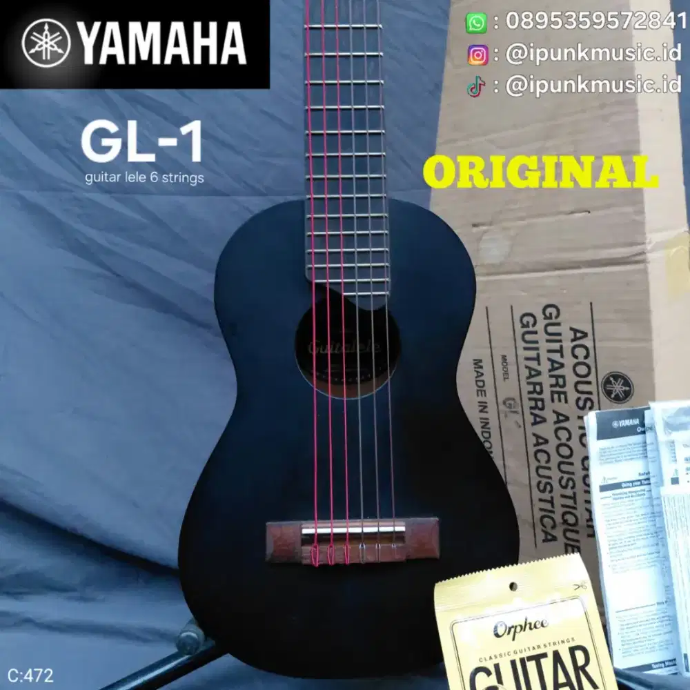Yamaha GL1 Original Gitarlele Like New 6 senar baru Nylon