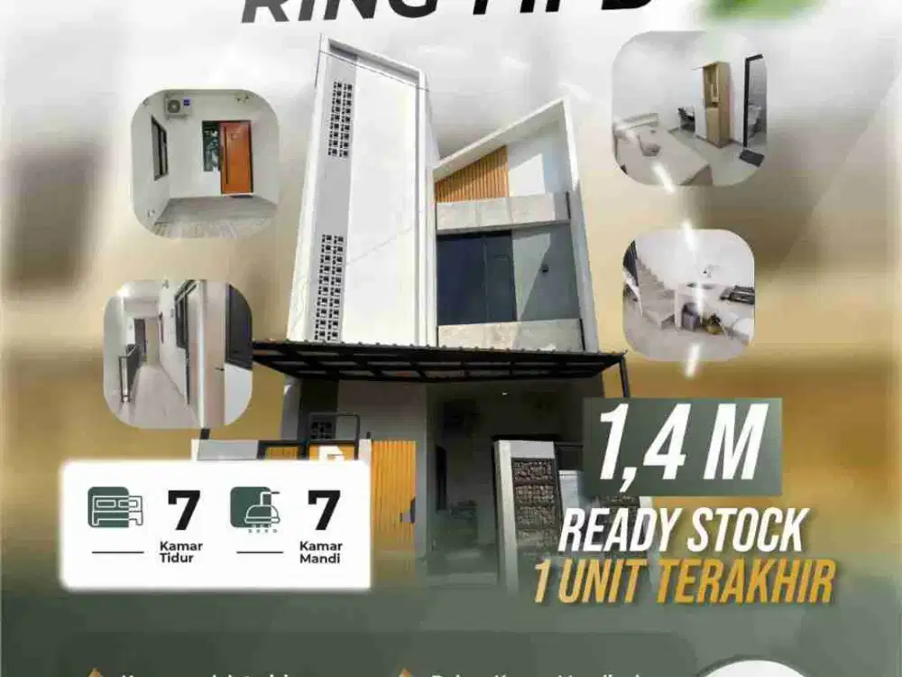 Jual Kos Kosan Baru Aktif Dekat Kampus IPB Dramaga Bogor Barat (7 Kamar + 7 KM) 1 Unit Lagi