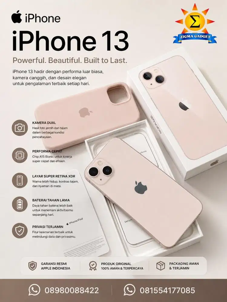 Iphone 13 128 iBox Mulus Fullset Ori